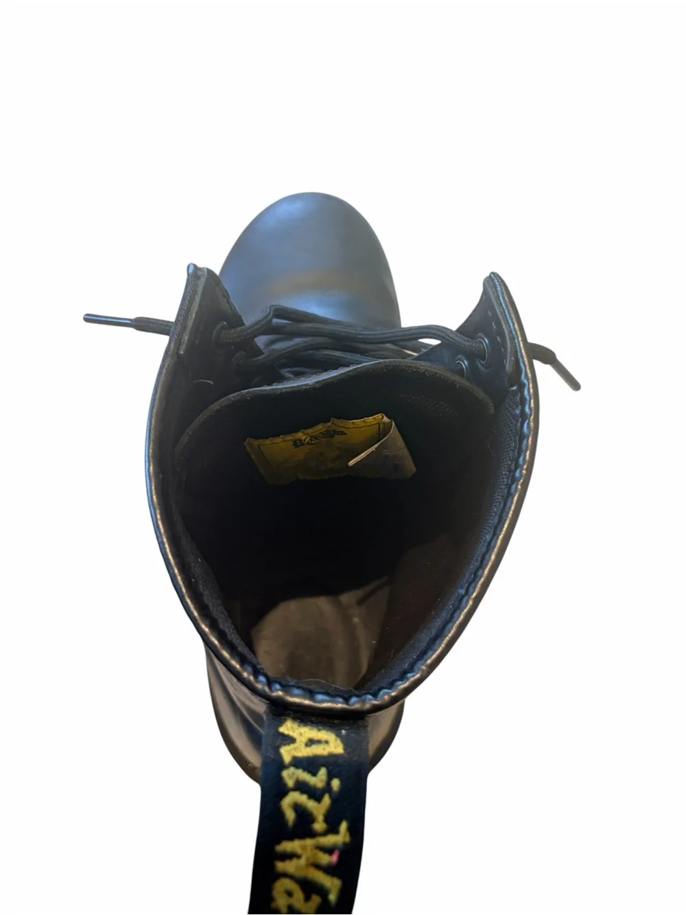 Doc Martens Steel Toe Safety Boots Mens 12 black lace up work boots